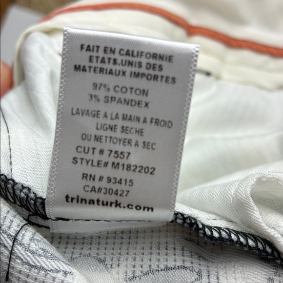 Mr Turk Shorts Black & White Mod Geometric Pattern 32” 6” Inseam Resort Preppy - Picture 7 of 15